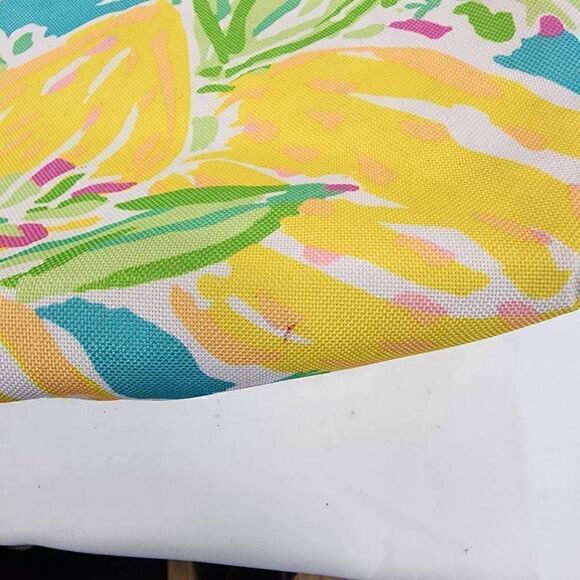 Lily Pulitzer For Estee Lauder Tropical Lemon Print Large Tote Bag - Picture 5 of 12